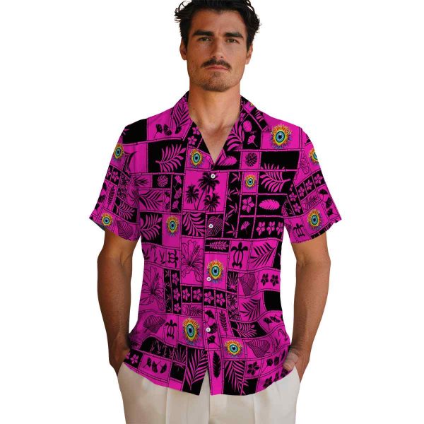 Trippy Tropical Patchwork Hawaiian Shirt High quality