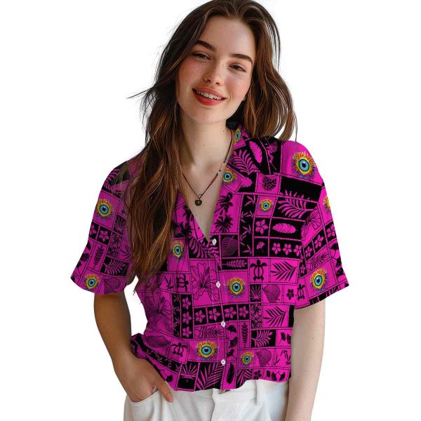 Trippy Tropical Patchwork Hawaiian Shirt Trendy