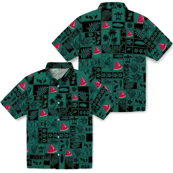 Watermelon Tropical Patchwork Hawaiian Shirt Latest Model